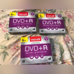 DVD+R 5-Pack Bundle 15 total